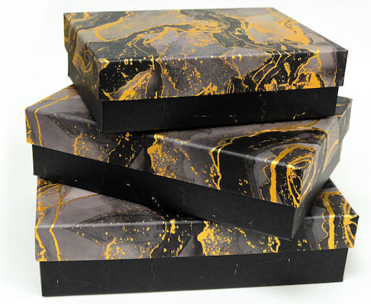 Paper Box for Gift Black 17.5x24.5cm.