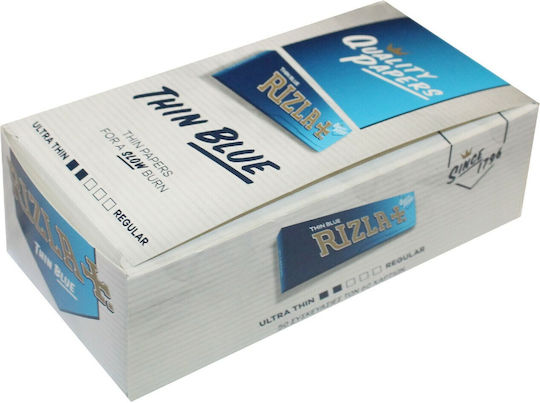 Rizla Thin Blue Foițe de Țigări Rulate Slim 50 foi 1buc