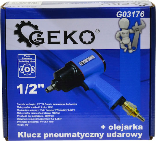 Pneumatic Impact Gun 1/2 Geko 1550nm