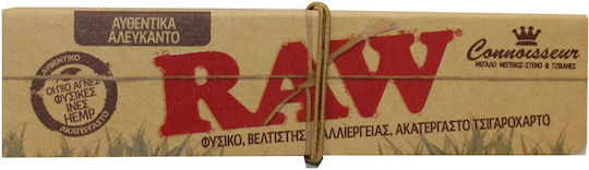 Raw Organic Hemp Χαρτάκια Στριφτού Τσιγάρου Slim King Size με Τζιβάνες 32 φύλλα 1τμχ
