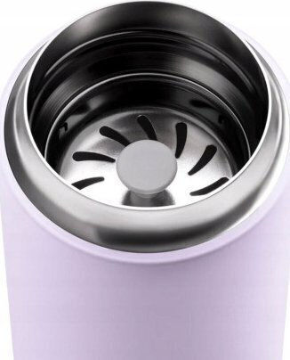Ceramic Mug with Lid Purple 355ml