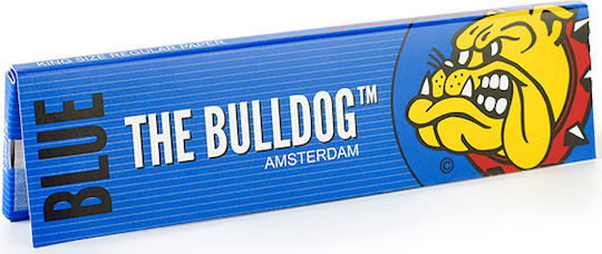 The Bulldog Amsterdam Blue Листчета за свиване на цигари Slim King Size 33 листове 1бр