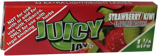 Juicy Jays Strawberry Kiwi Zigarettenpapier 1+1/4 32 Blätter 1Stück