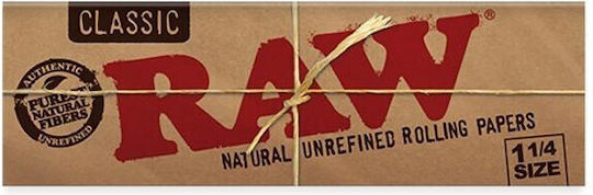Raw Classic Cigarette Rolling Papers 1+1/4 50 sheets 1pcs