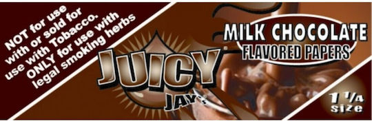 Juicy Jays Milk Chocolate Χαρτάκια Στριφτού Τσιγάρου 1+1/4 Αρωματικά 32 φύλλα 1τμχ
