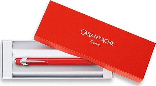 Fine Red Fountain Pen Made of Aluminum with Red Ink