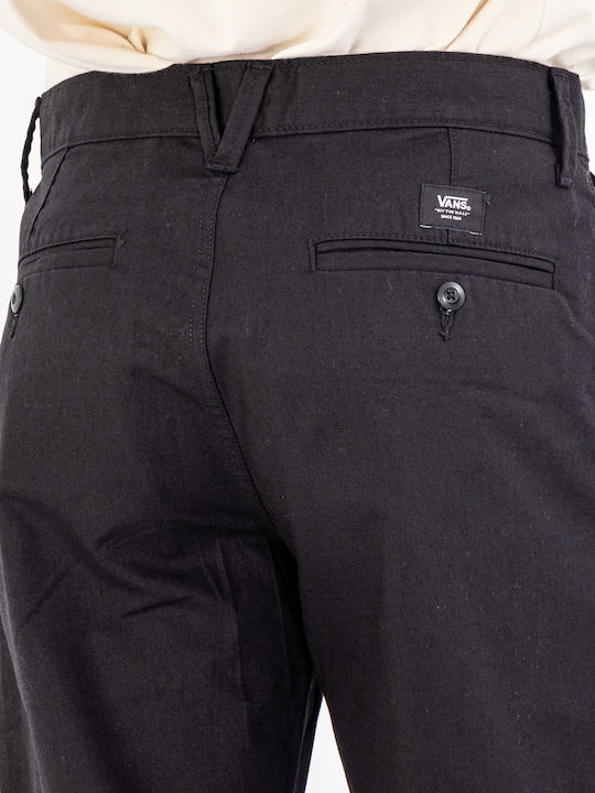 Authentic Παντελόνι Chino Ελαστικό σε Relaxed Εφαρμογή Black