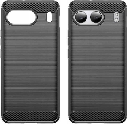 Spacecase Carbon Back Cover Silicone Black (OnePlus Nord 4)