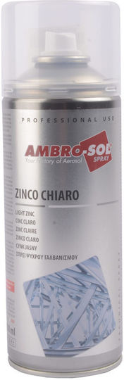 Ambro-Sol Σπρέι Γαλβανισμού Zinc με Μεταλλικό Εφέ Γκρι 400ml