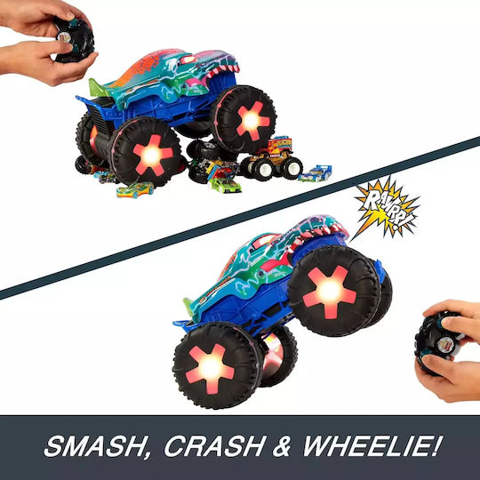 Hot Wheels Power Smashers Mega-Wrex Alive Teleghidat Mașină Albastru