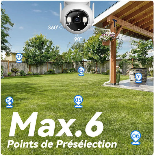 Imou KIT/IPC-K9EP-3T0WE/F IP Κάμερα Παρακολούθησης Wi-Fi Full HD+ 3MP Αδιάβροχη Μπαταρίας με Αμφίδρομη Επικοινωνία και Φακό 3.6mm