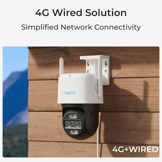 Reolink TrackMix G765 IP Surveillance Camera Wi-Fi/4G 4K Waterproof with Two-Way Communication and Lens 2.8mm