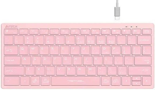 A4Tech FBX51C FStyler Безжично Само клавиатура Кирилски Розов