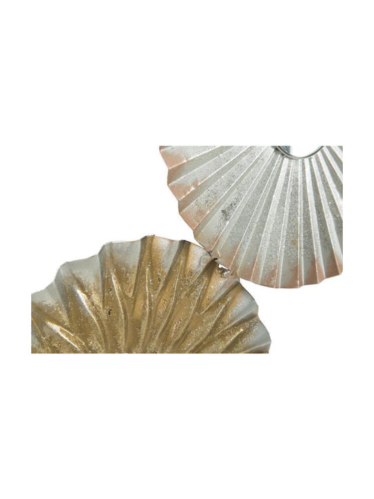 Mauro F Multicolour Wall Decor Made of Metallic 31x1.8x90cm