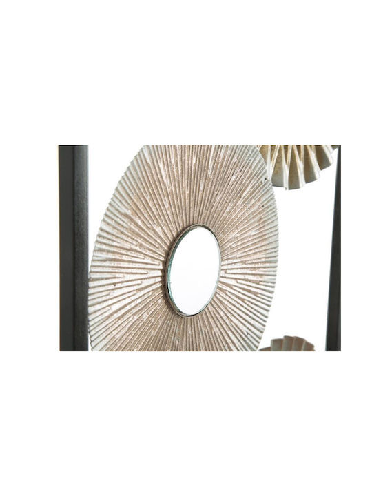 Mauro F Multicolour Wall Decor Made of Metallic 31x1.8x90cm