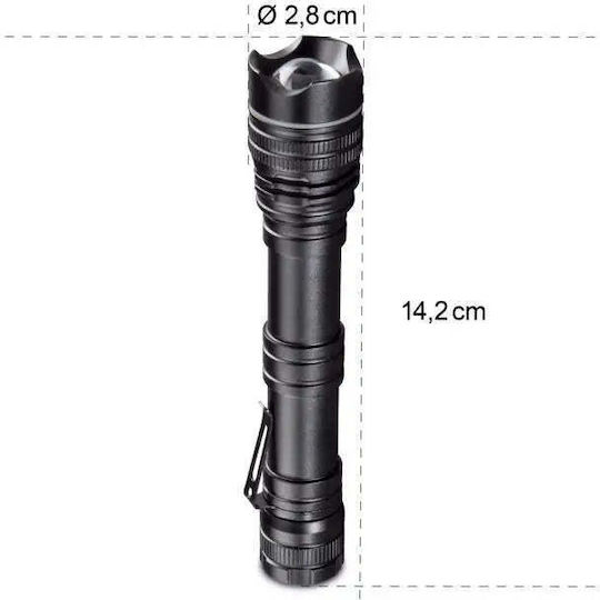 HAMA Taschenlampe LED mit maximaler Helligkeit 200lm Schwarz