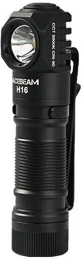 Acebeam Rechargeable Headlamp LED IP68 with Maximum Brightness 650lm H16 Black