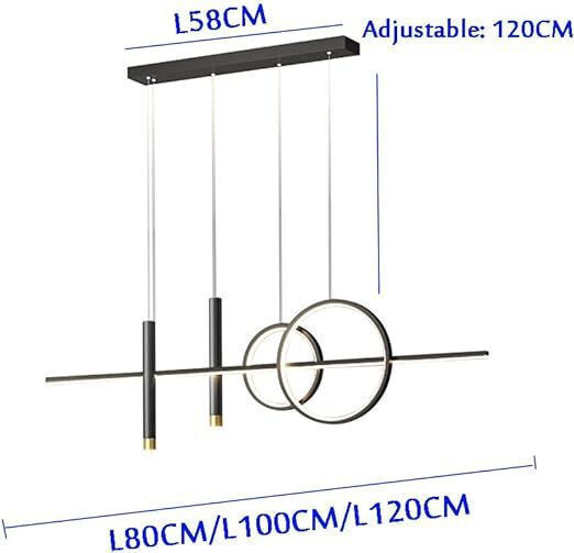 Home Lighting Aida Висящо Осветително Тяло Черен 100x5x120см.
