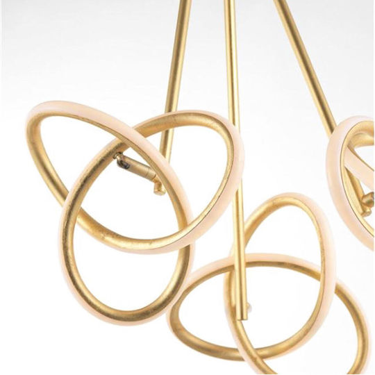 Nova Luce Pendant Light Gold 60x60x60cm