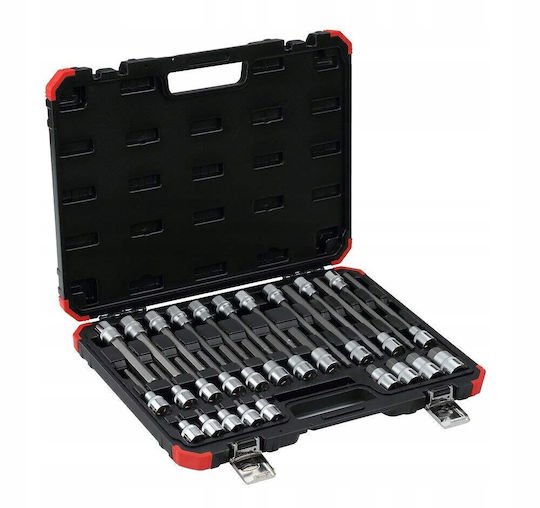 Gedore Walnut with Allen Head and Socket 1/2'' 30pcs