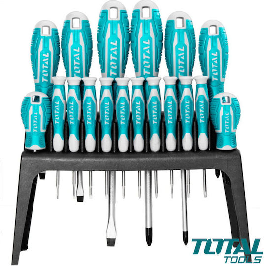 Total Set 14 Screwdrivers with 14 Interchangeable Tips