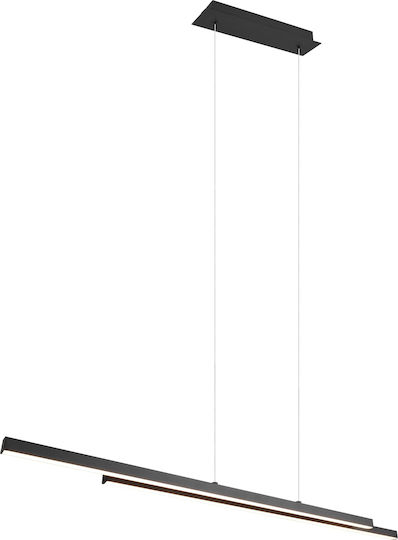Trio Lighting Pendant Light Black 8x110cm Trio Lighting Pendant Light Black 8x110cm