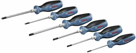 Bosch Σετ 6 Κατσαβίδια με 6 Εναλλασσόμενες Μύτες