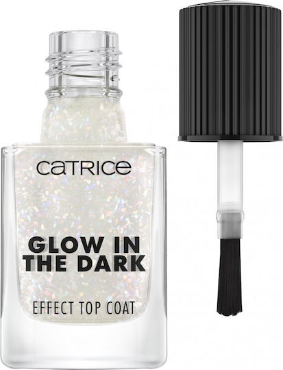 Catrice Cosmetics Effect Top Coat Glow In The Dark Top Coat / Base Coat για Απλά Βερνίκια 10.5ml