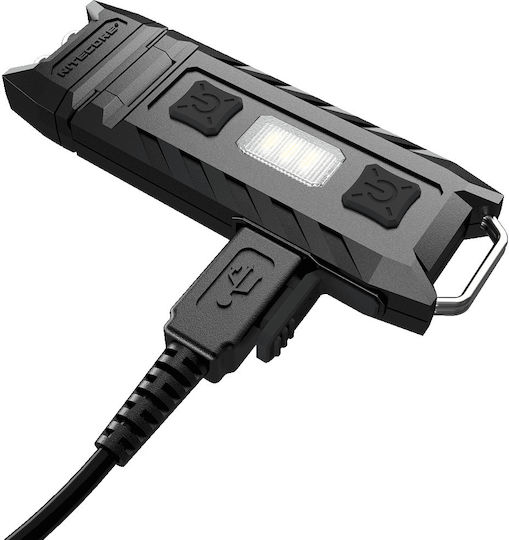 NiteCore Επαναφορτιζόμενος Φακός Μπρελόκ LED με Μέγιστη Φωτεινότητα 85lm Thumb Ενσωματωμένη