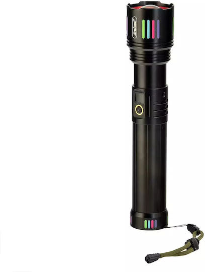 Andowl Lumină de lucru și de sit, cu baterie Lanternă LED L660 Negru