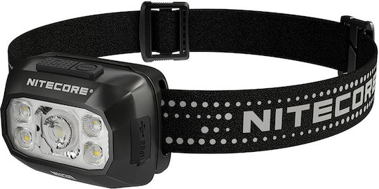 NiteCore Rechargeable Headlamp LED Waterproof IP66 with Maximum Brightness 500lm NU30 New Black