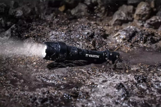 Varta Pro Flashlight LED IP67 with Maximum Brightness 350lm Indestructible F20 Pro Black