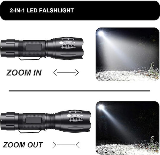 Trizand Φακός LED UV με Μέγιστη Φωτεινότητα 300lm