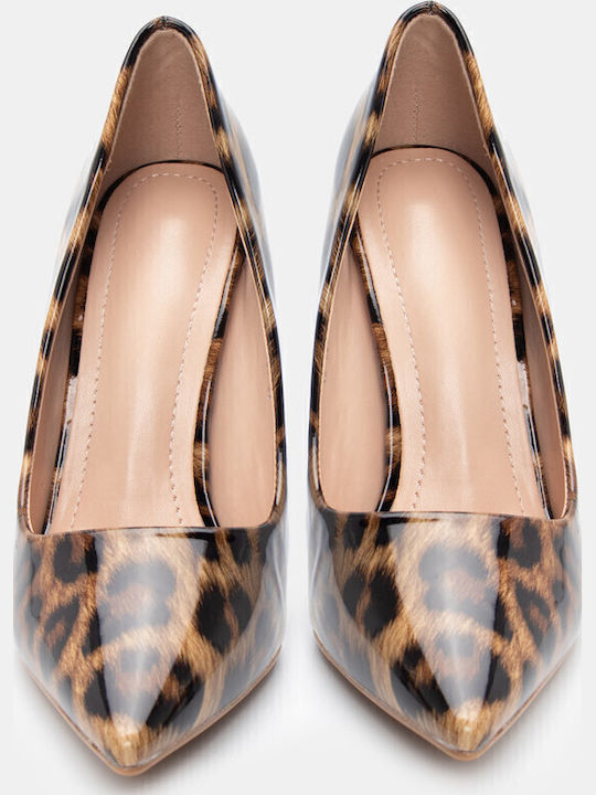 Μυτερές Γόβες από Λουστρίνι Animal Print Πολύχρωμες