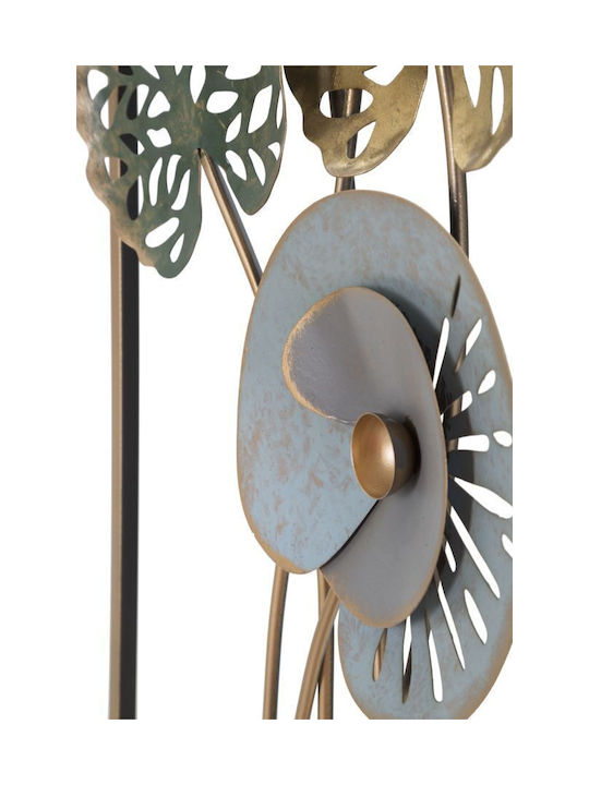 Mauro F Multicolour Wall Decor Made of Metallic 90x5.5x31.2cm