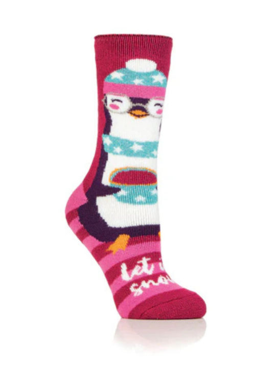 Heat Holders Lite Christmas Thermosocken Rosa