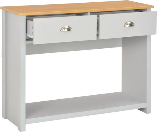 Wooden Console Table Gray L97xW35xH76cm