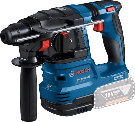 Bosch GBH 18V-22 Professional Κρουστικό Σκαπτικό Πιστολέτο Μπαταρίας 18V Solo με Υποδοχή SDS Plus