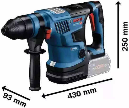 Bosch GBH 18V-34 CF Impact Demolition Hammer Battery Brushless 18V Solo with Chuck SDS Plus 0611914021