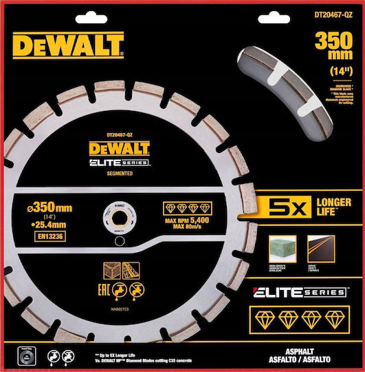 DEWALT Диск за рязане Строителни материали 350мм