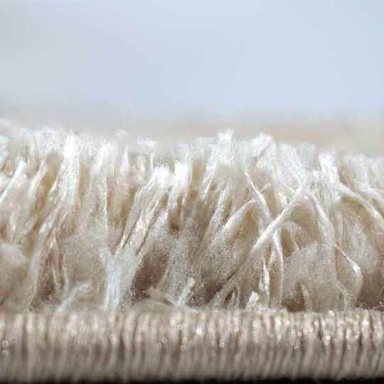 SpitiBazaar Covor Rectangular Shaggy Din blană Bej