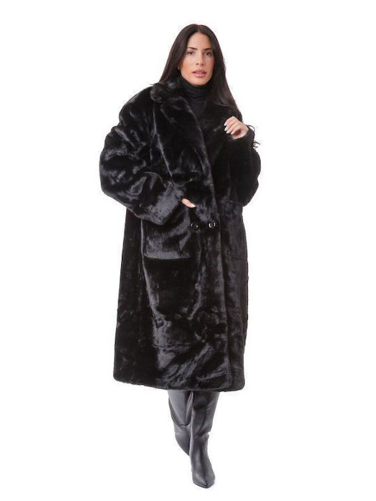 Frauen Pelz Schwarz