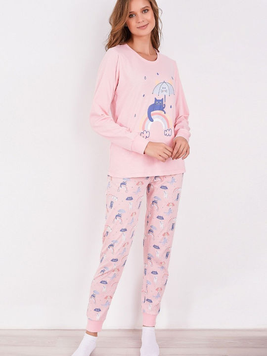 Roly Poly Winter Damen Pyjama-Set Soft Pink
