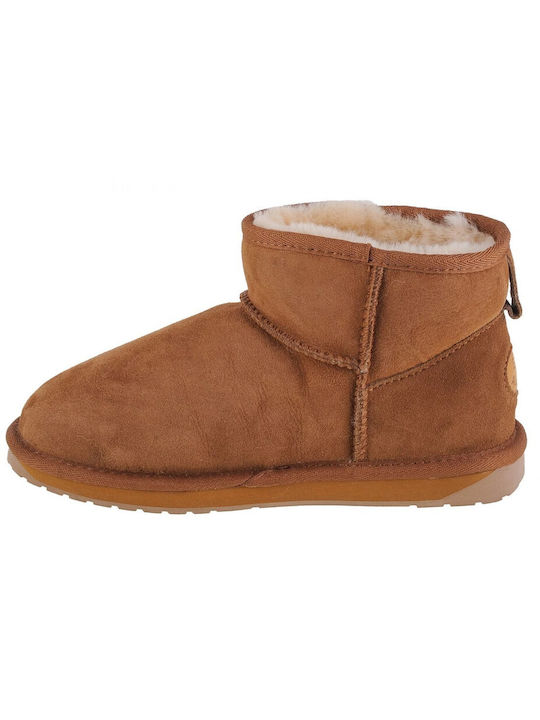 Emu Australia Stinger Micro Women's Ankle Boots with Fur Chestnut