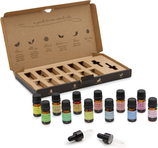 Aromatherapy Set Pure Essential Oils Starter Pack Σετ 12 Αιθέρια Έλαια 5ml
