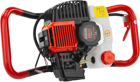 Foreză pe benzină cu 3 burghie 6 CP Roșu Technic Rtswg0106