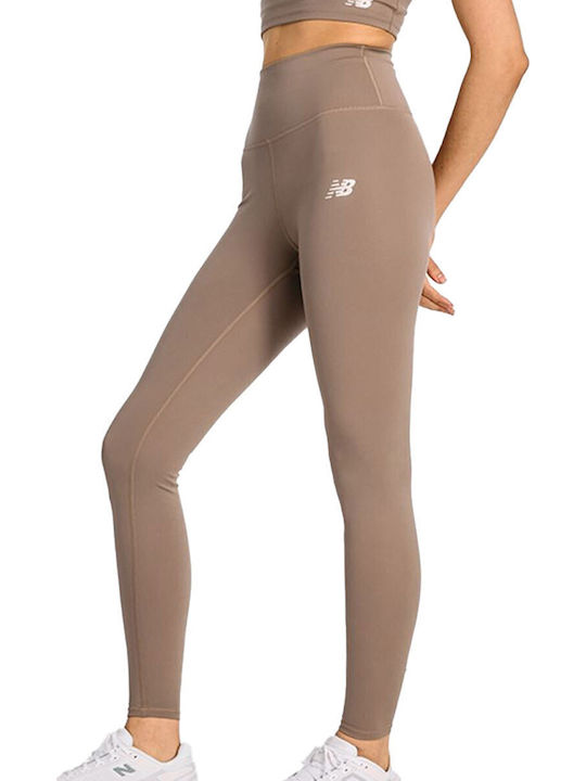 Harmony Women's Long Training Legging High Waisted Beige
