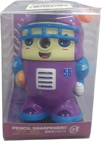 Plastic Ascuțitoare Violet Butoiaș 1buc