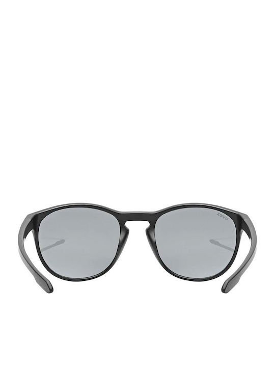 Uvex Men's Sunglasses with Black Plastic Frame and Silver Mirror Lens S5330792216