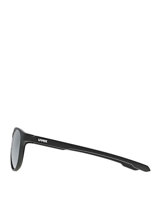 Uvex Men's Sunglasses with Black Plastic Frame and Silver Mirror Lens S5330792216